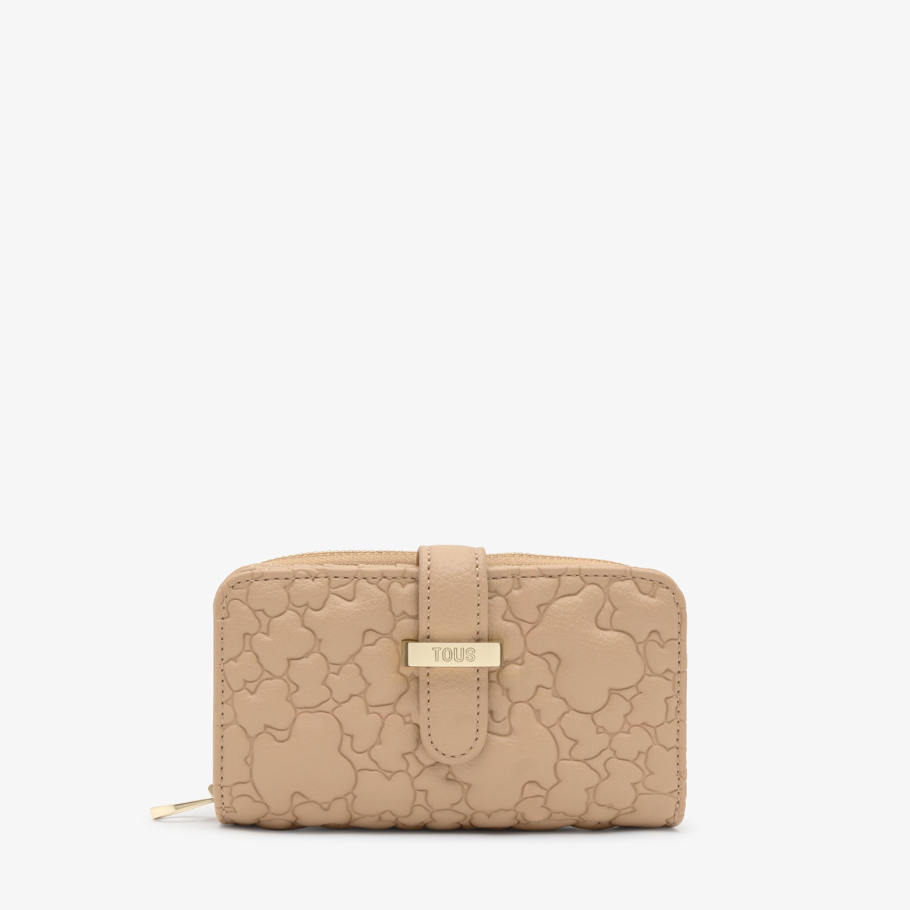 Medium sand-colored Wallet TOUS Bridge Puffy Bear