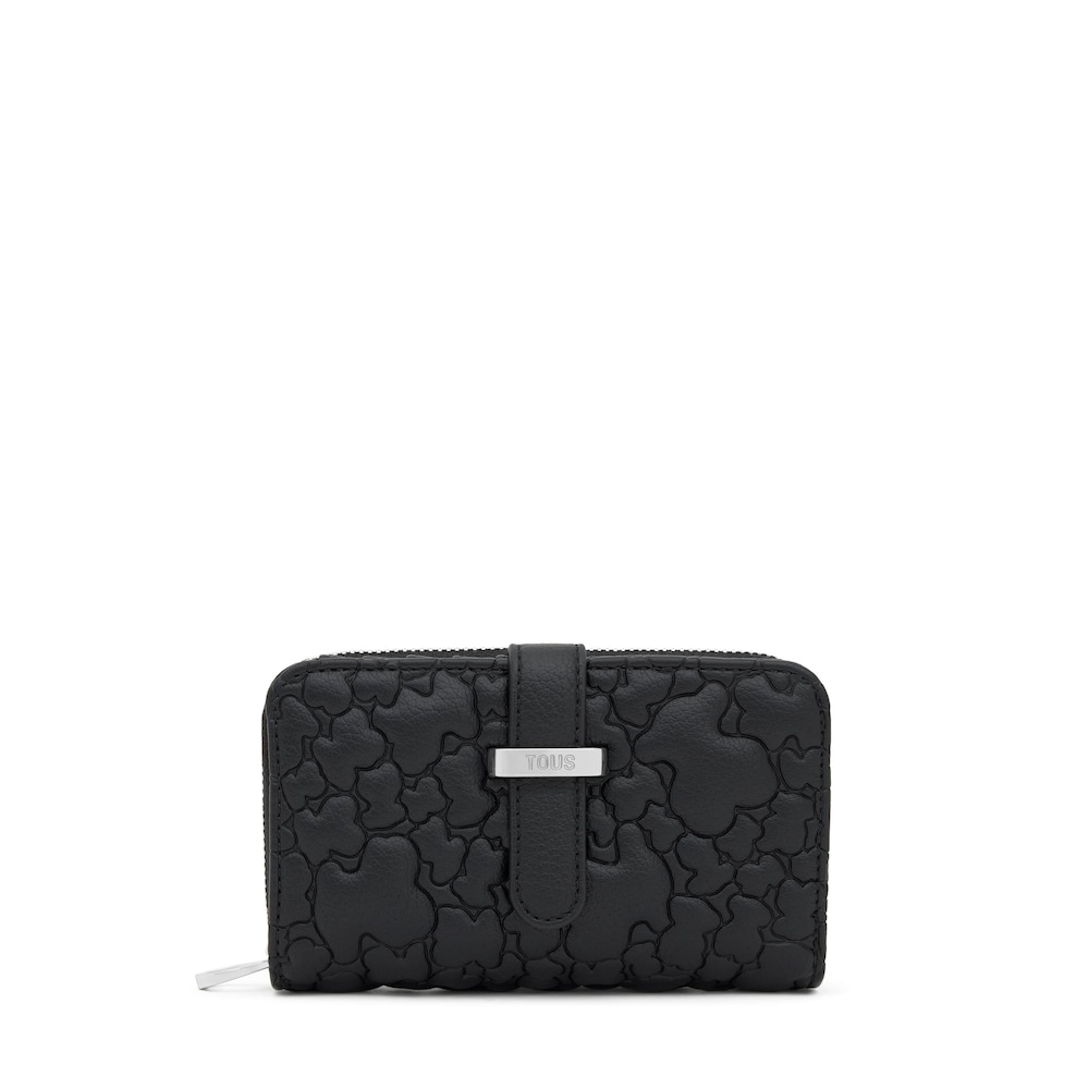 Billetera negra Bridge Puffy bear