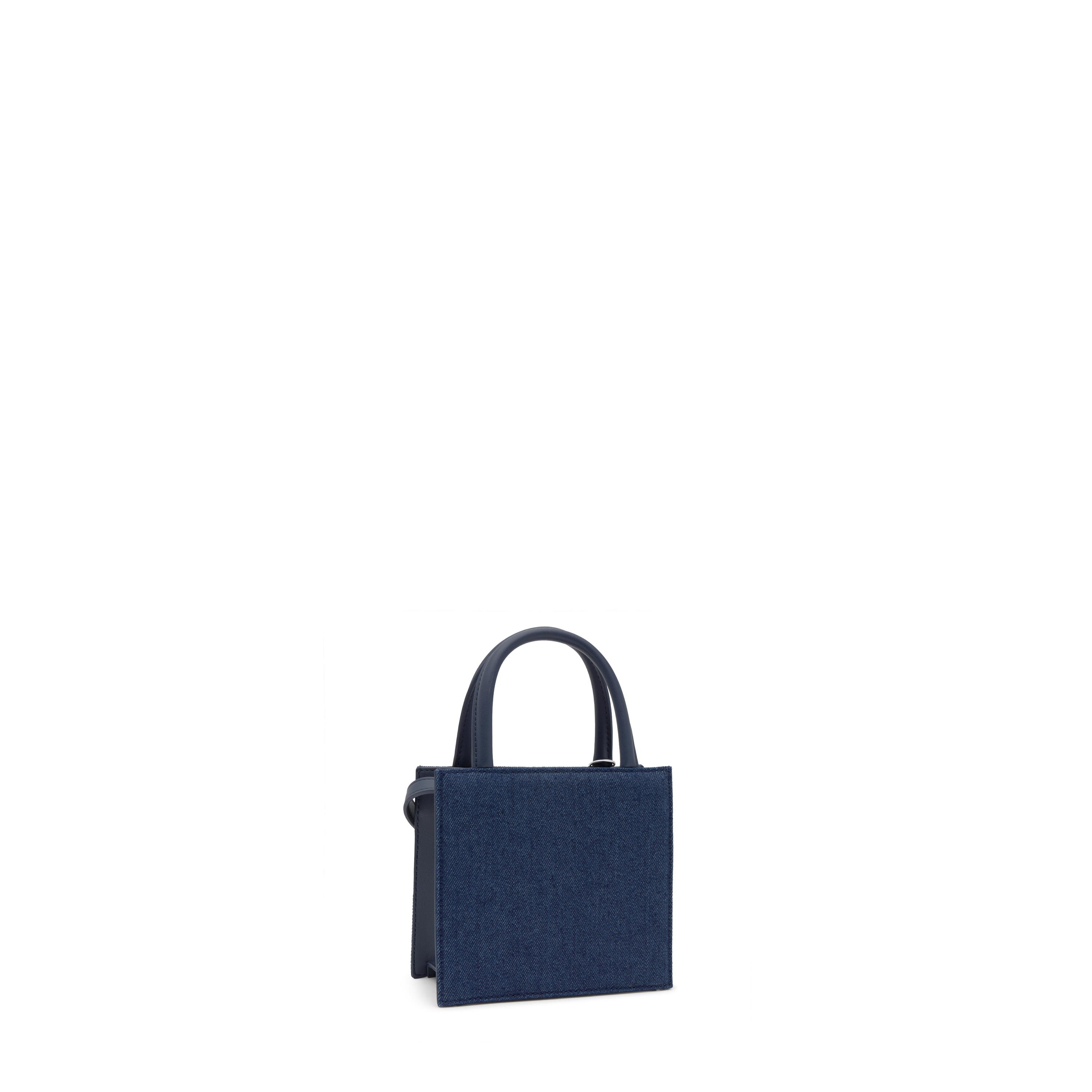 Bolso mini cube azul TOUS Brenda Denim | TOUS