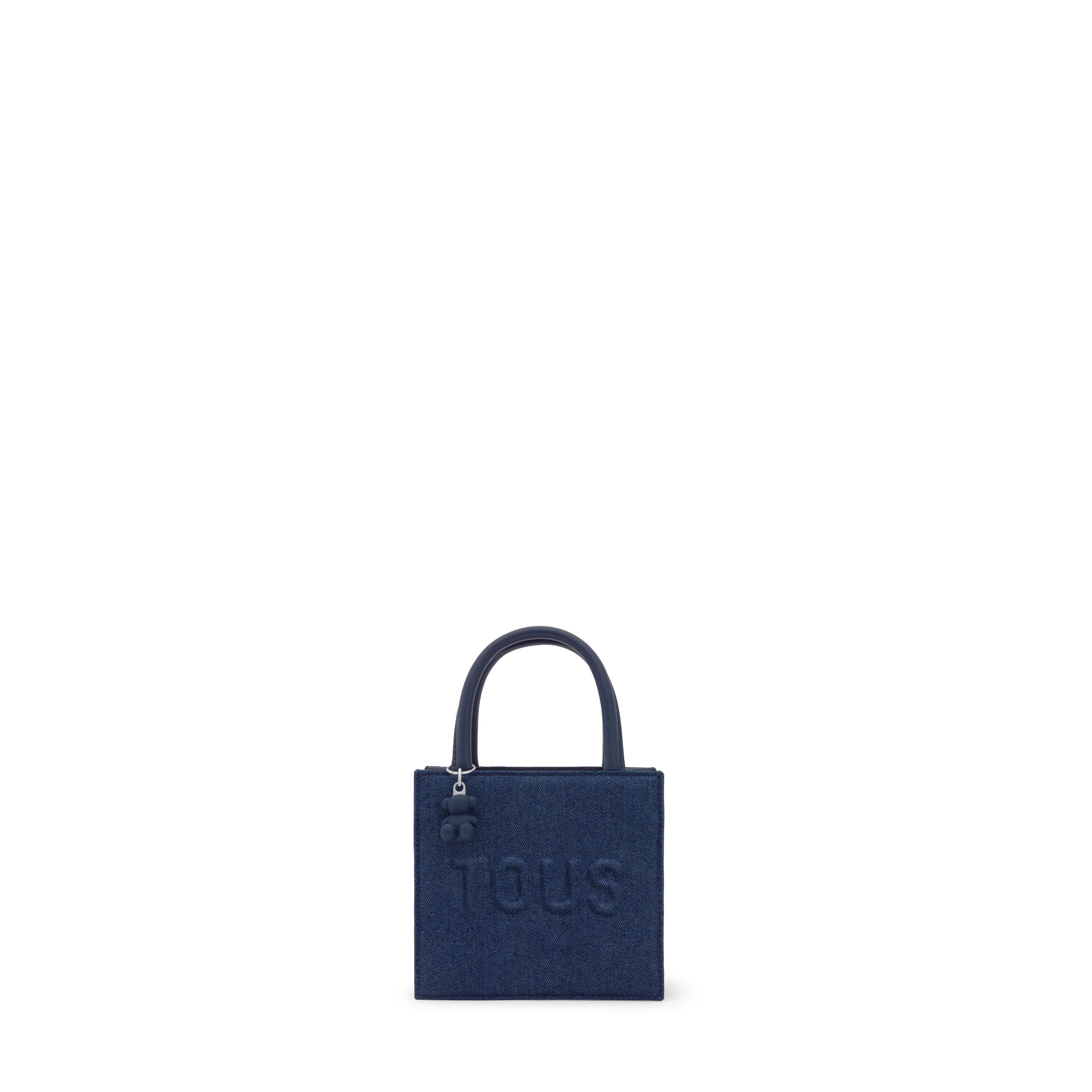 Bolso mini cube azul TOUS Brenda Denim | TOUS