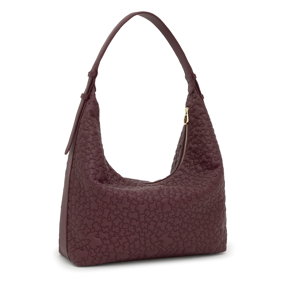 Bolsa de hombro grande burdeos TOUS Puffy bear