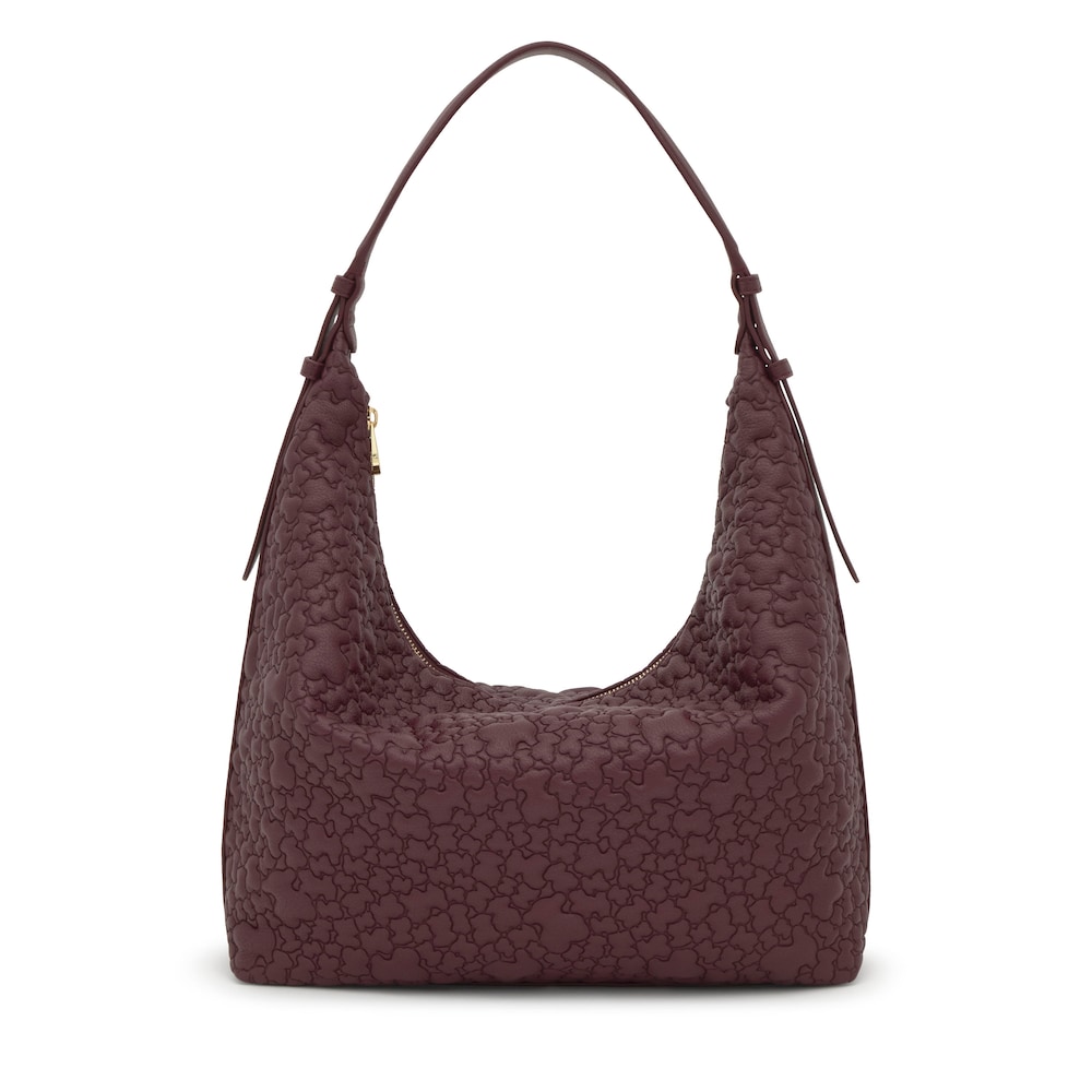 Bolsa de hombro grande burdeos TOUS Puffy bear