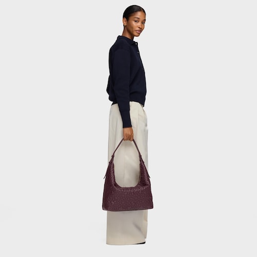 Bolso de hombro grande burdeos TOUS Puffy bear