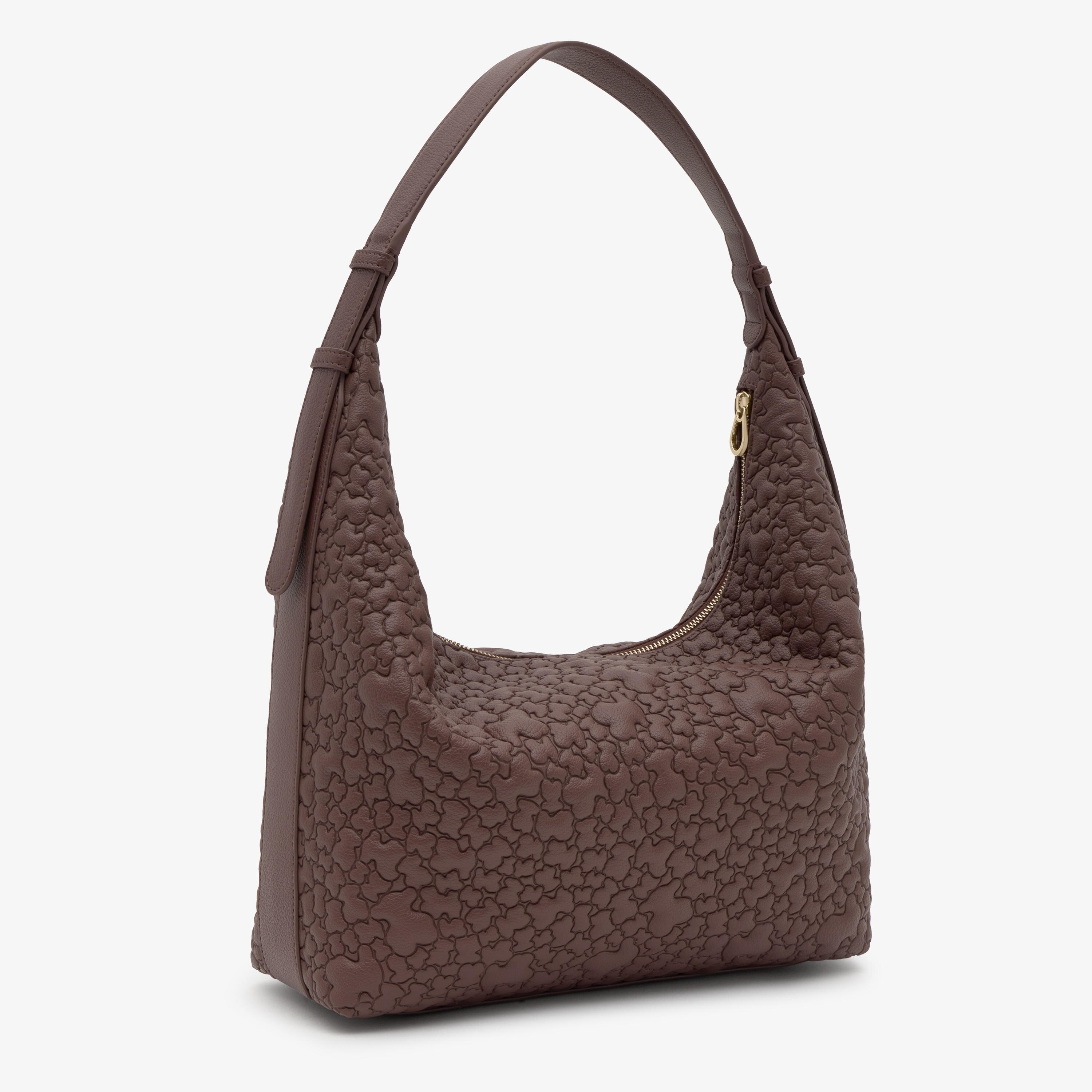 Large brown Shoulder bag TOUS Puffy Bear