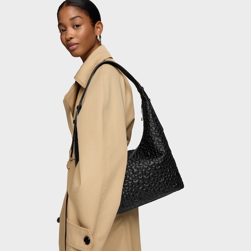 Bolso de hombro grande negro TOUS Puffy bear