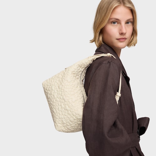 Bolso de hombro mediano beige TOUS Puffy bear
