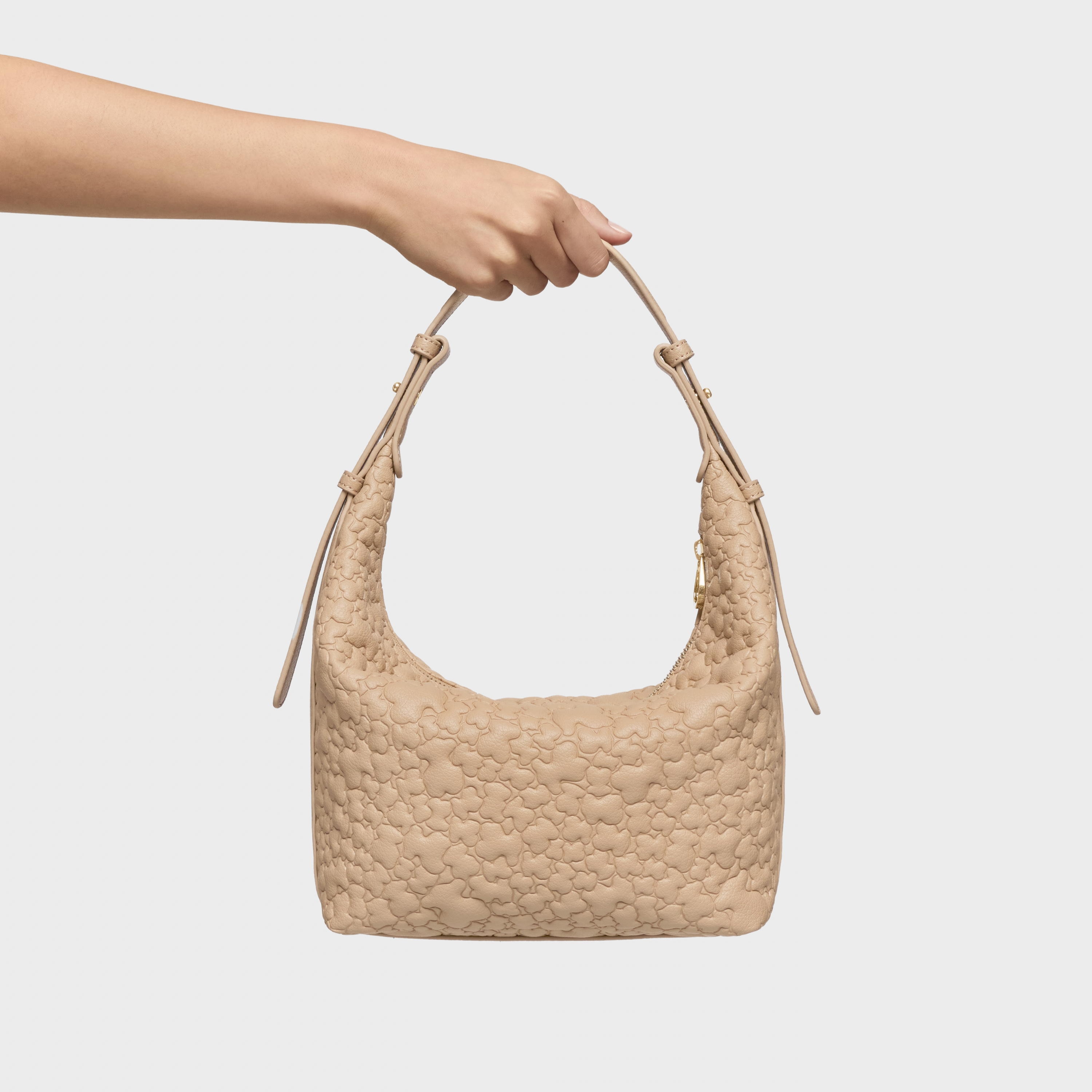 Medium sand-colored Shoulder bag TOUS Puffy Bear