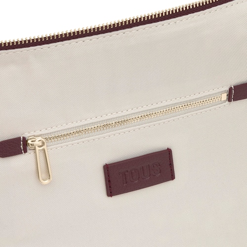 Bolso de hombro mediano burdeos TOUS Puffy bear