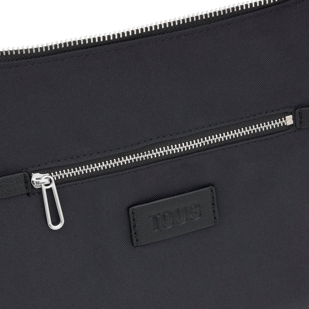 Bolsa de hombro mediano negro TOUS Puffy bear