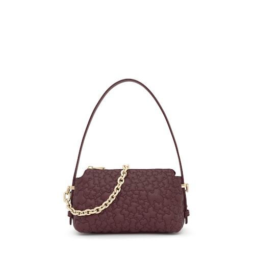 Bordová Minikabelka TOUS Puffy Bear