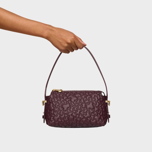 Bordová Minikabelka TOUS Puffy Bear