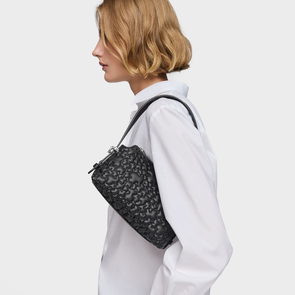 Tous - Mini Bolso Negro Tous Puffy Bear - Negro