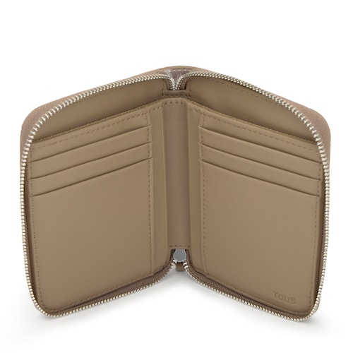 Billetera mediana beige TOUS Double Way Bear