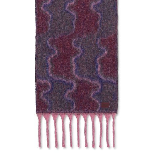 Bufanda grande gris oscuro y burdeos TOUS Bear Waves