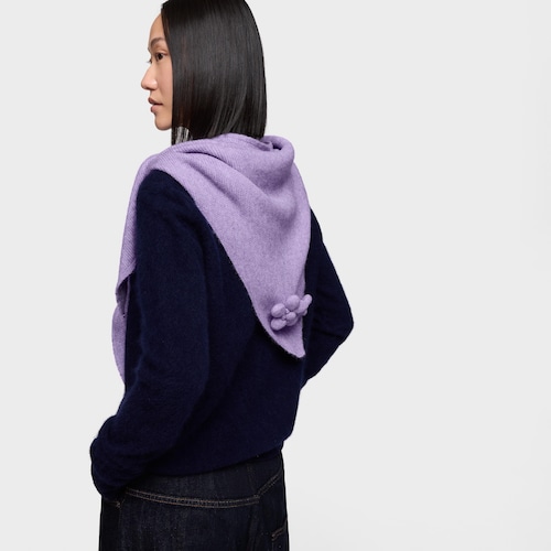 Pañuelo triangular malva TOUS Daisy