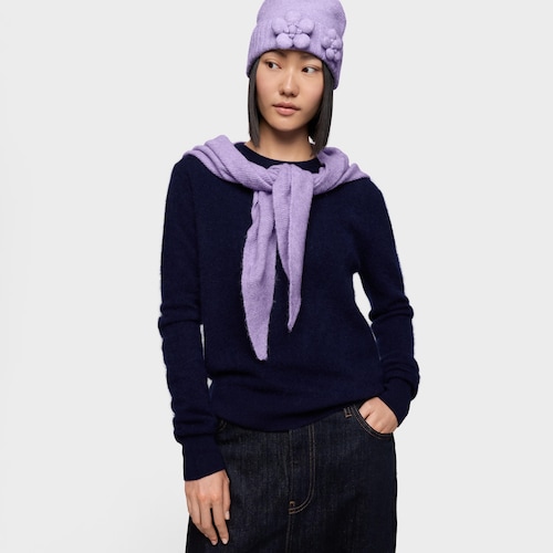 Pañuelo triangular malva TOUS Daisy