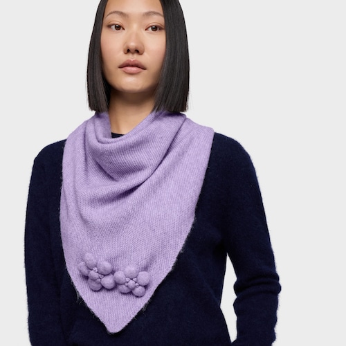 Pañuelo triangular malva TOUS Daisy