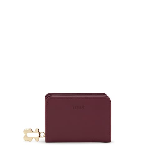 Burgundy Wallet TOUS Fold
