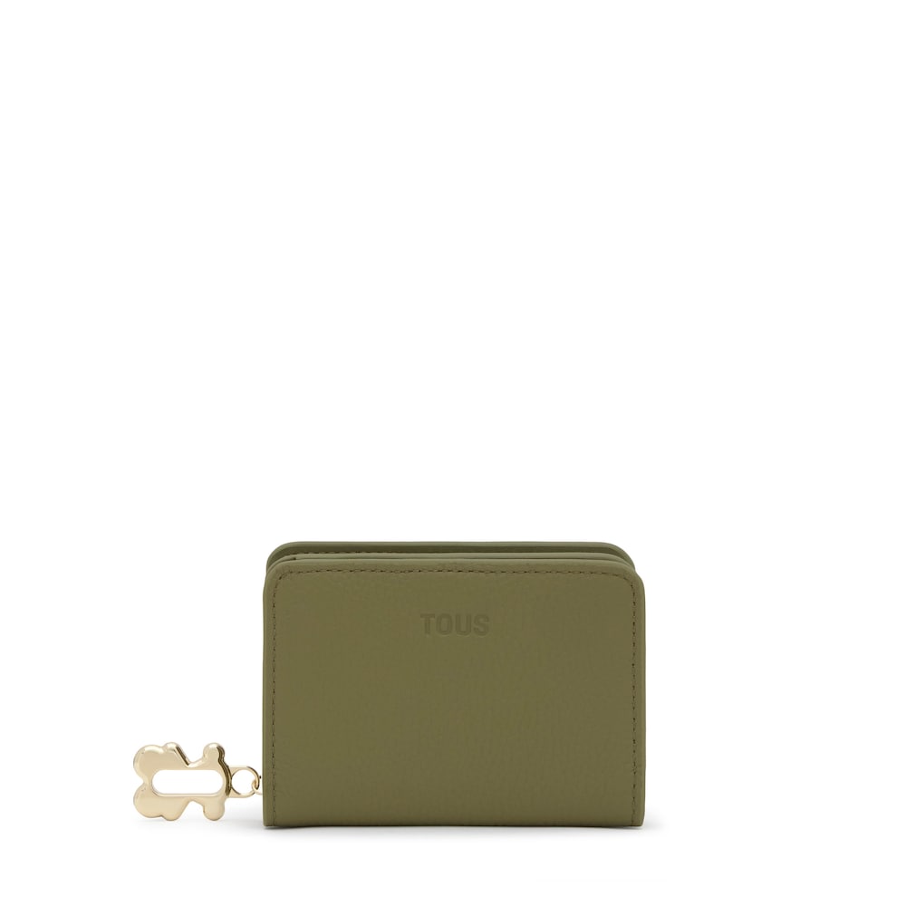 Billetera verde oliva TOUS Fold