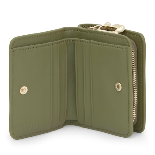 Billetera verde oliva TOUS Fold