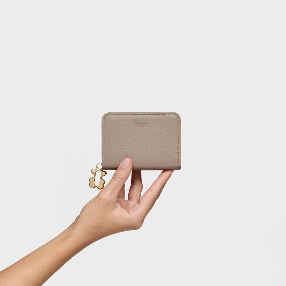 Carteira na cor toupeira TOUS Fold