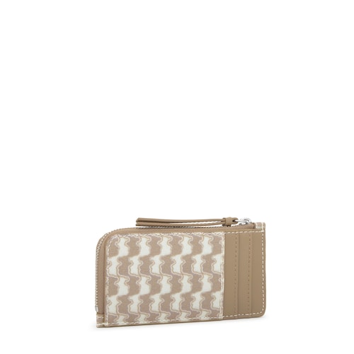 Monedero tarjetero beige TOUS Double Way Bear