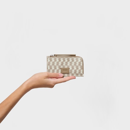 Monedero tarjetero beige TOUS Double Way Bear