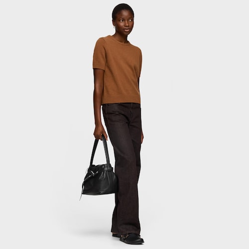 Saca mediana de piel negra TOUS Hold