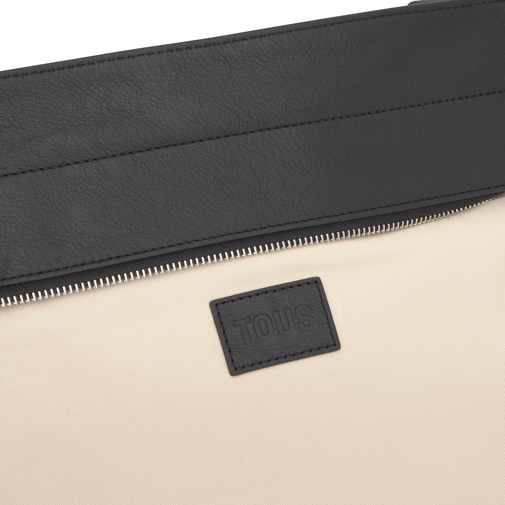 Shopper grande de piel negro TOUS Hold