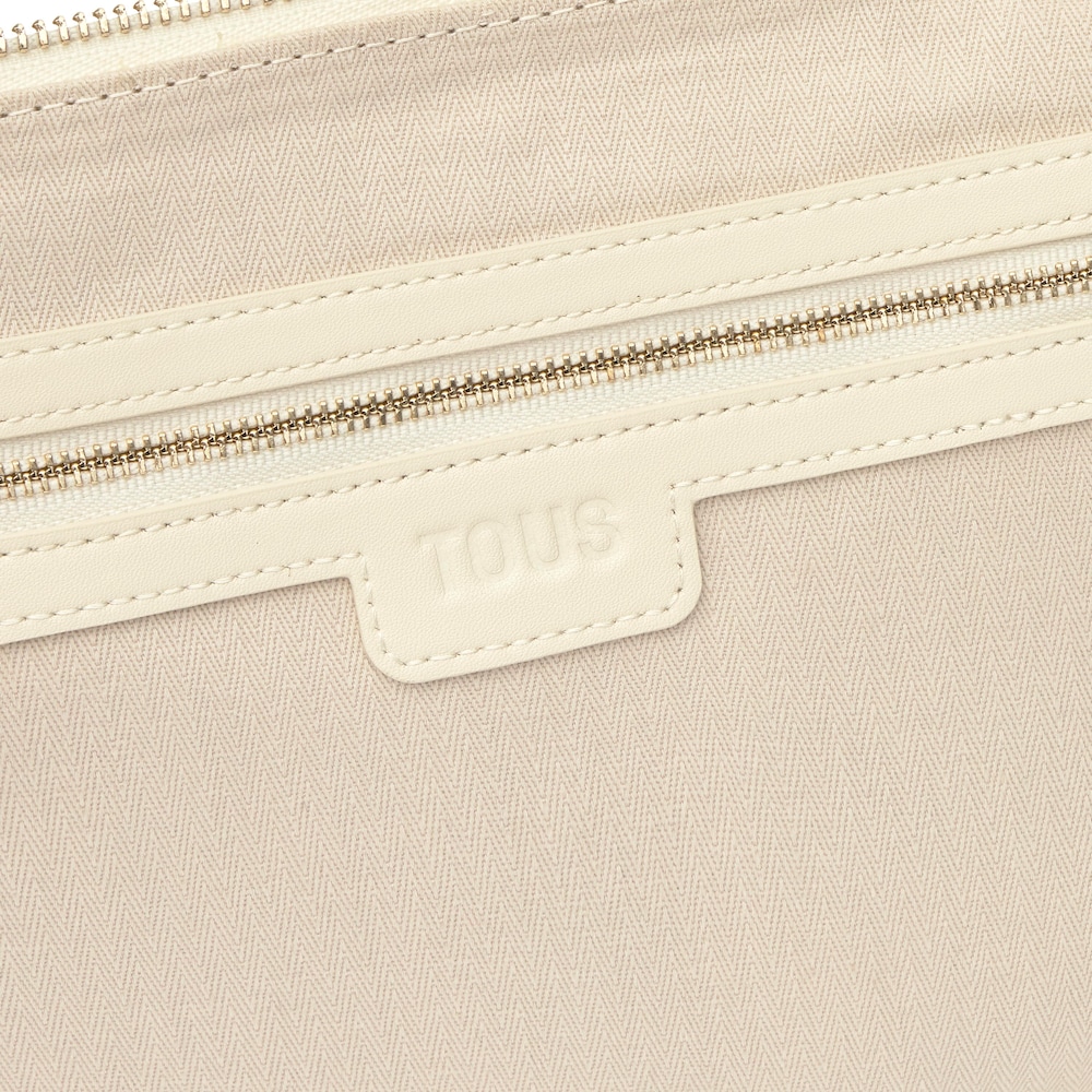 Sac &agrave; bandouli&egrave;re chain beige TOUS Fold