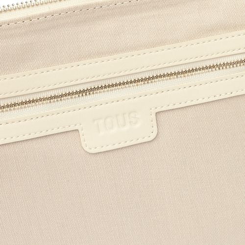 Bandolera chain de piel beige TOUS Fold