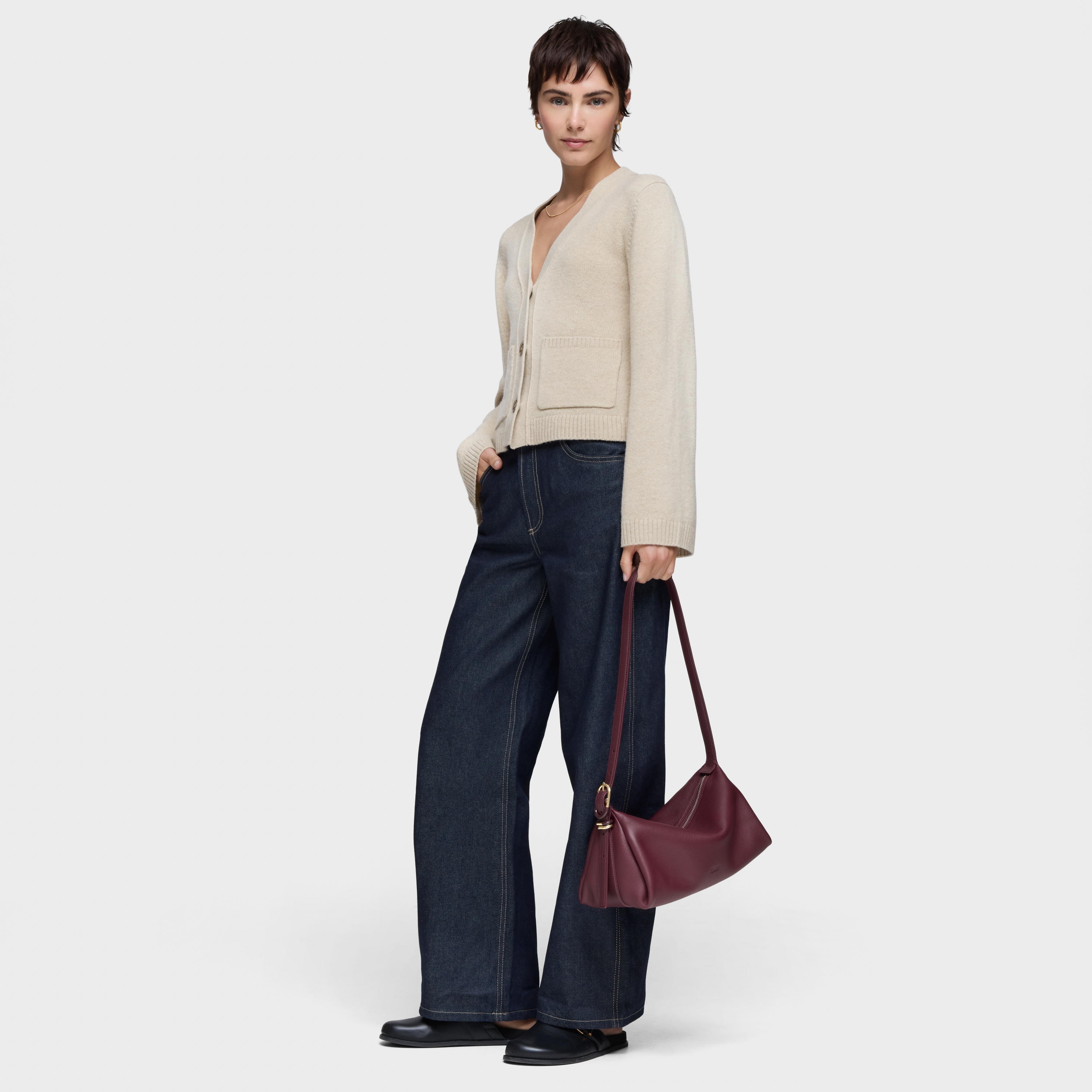 Burgundy Crossbody bag TOUS Fold