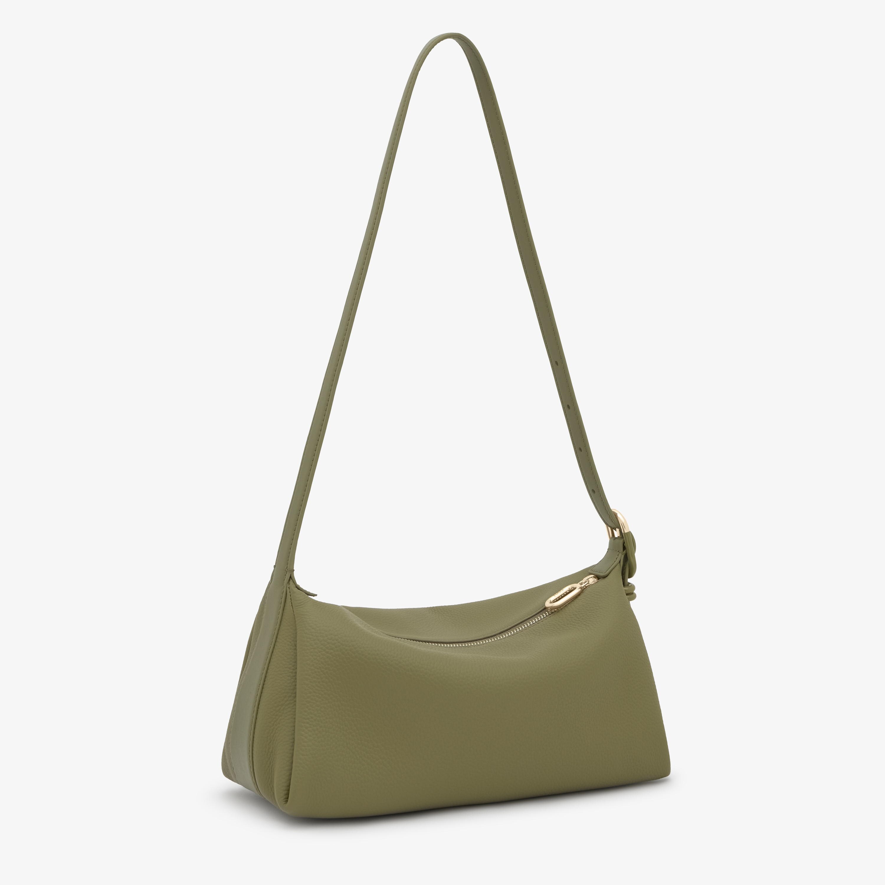 Olive green leather Crossbody bag TOUS Fold | TOUS