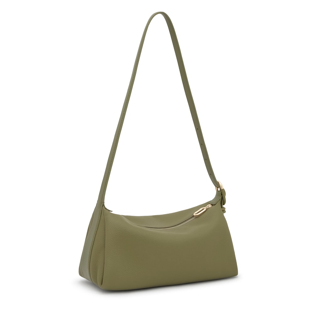 Olive green leather Crossbody bag TOUS Fold