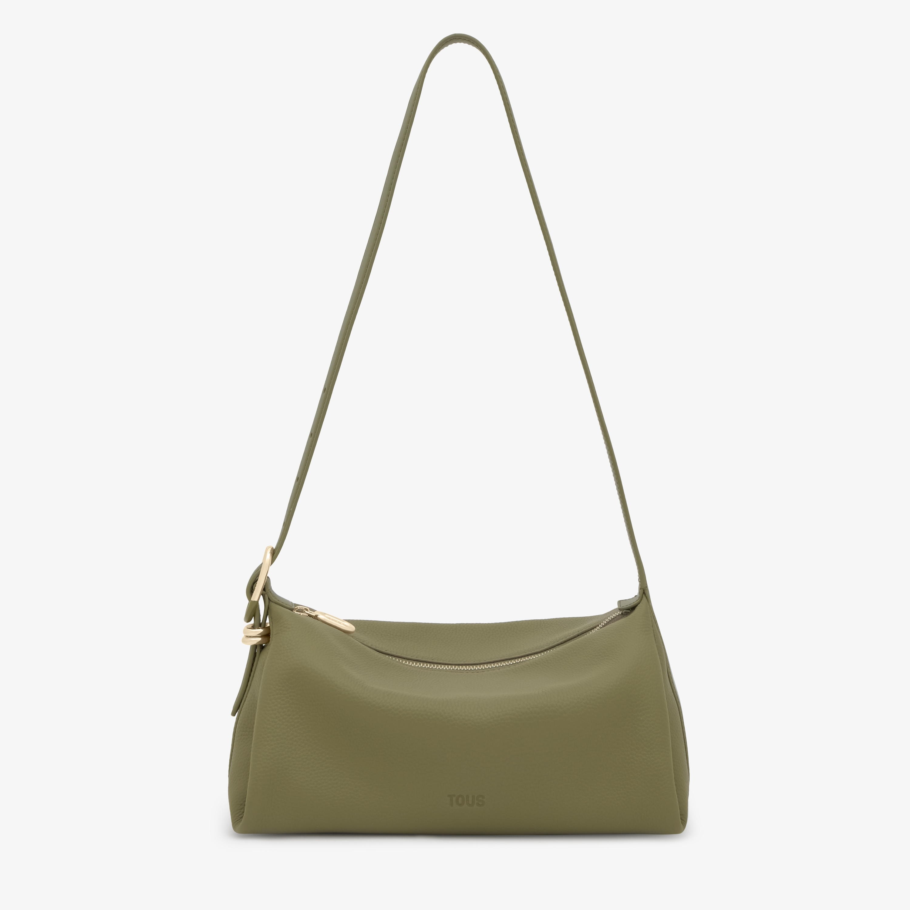 Olive green leather Crossbody bag TOUS Fold | TOUS