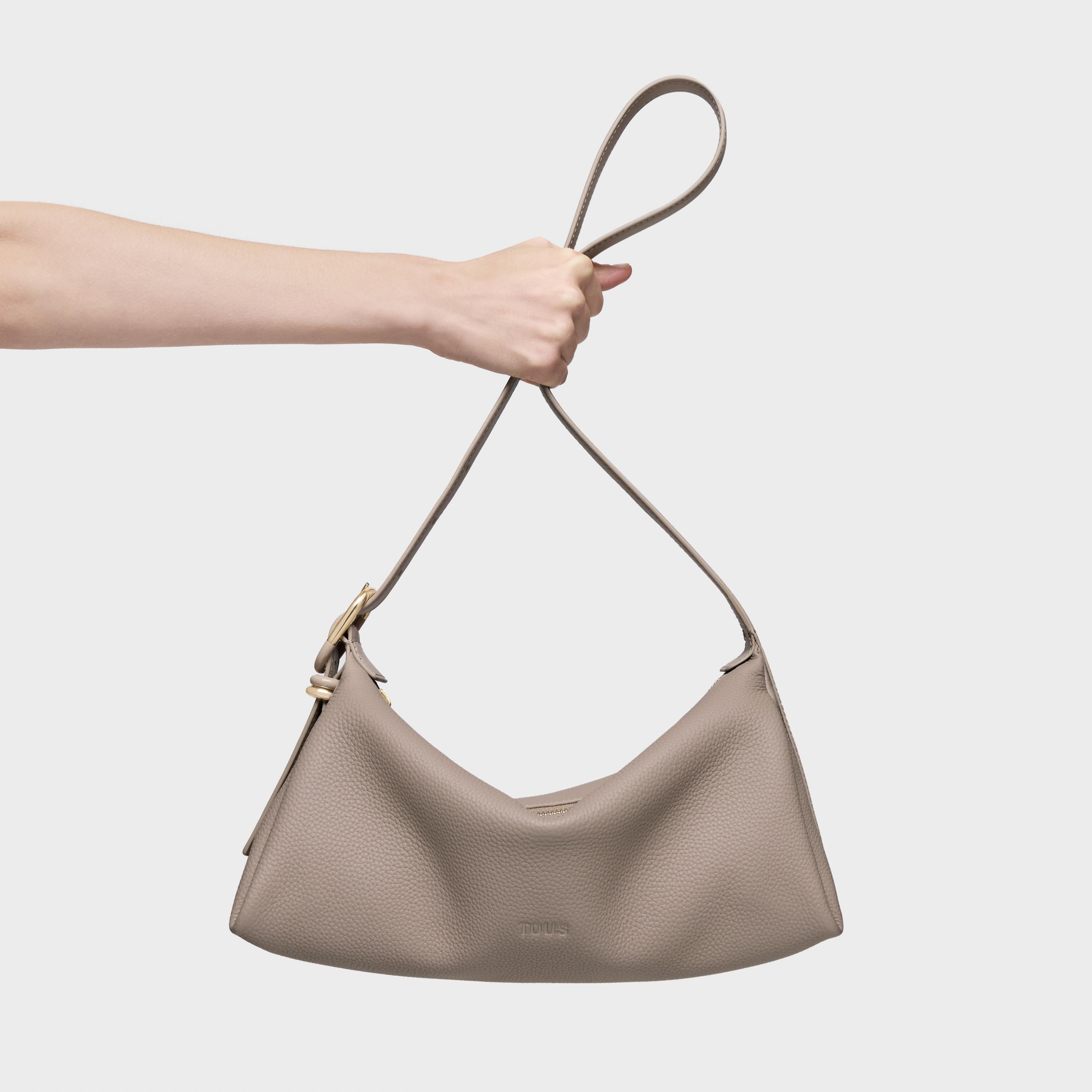 Taupe Crossbody bag TOUS Fold | TOUS