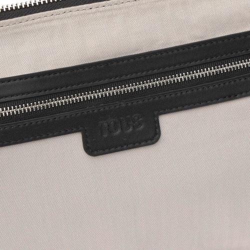 Bandolera chain de piel negra TOUS Fold