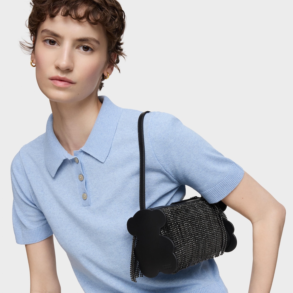 Bolso de hombro negro TOUS Salsi