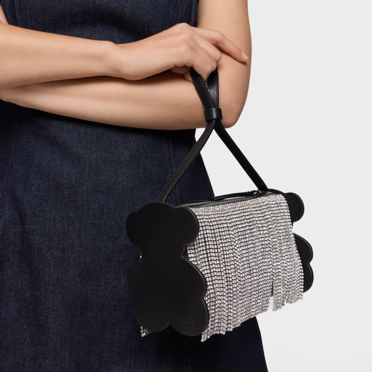 Tous - Bolso De Hombro Negro Y Blanco Tous Salsi - Negro