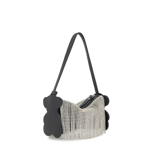 Bolso de hombro negro y blanco TOUS Salsi