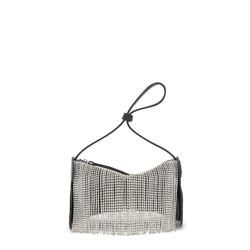 Bolso de hombro negro y blanco TOUS Salsi