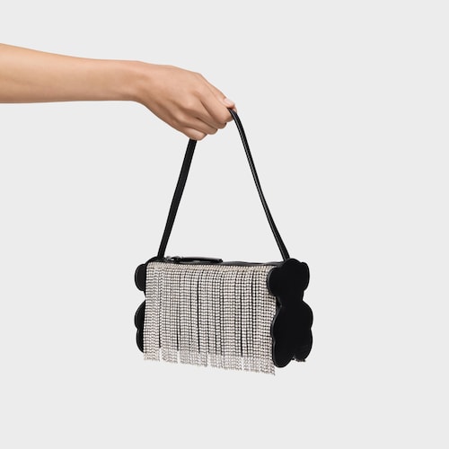 Bolso de hombro negro y blanco TOUS Salsi