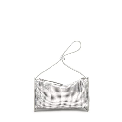 Bolso de hombro plateado TOUS Salsi