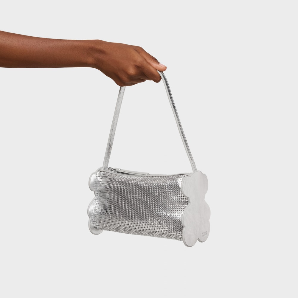 Schultertasche TOUS Salsi in der Farbe Silber