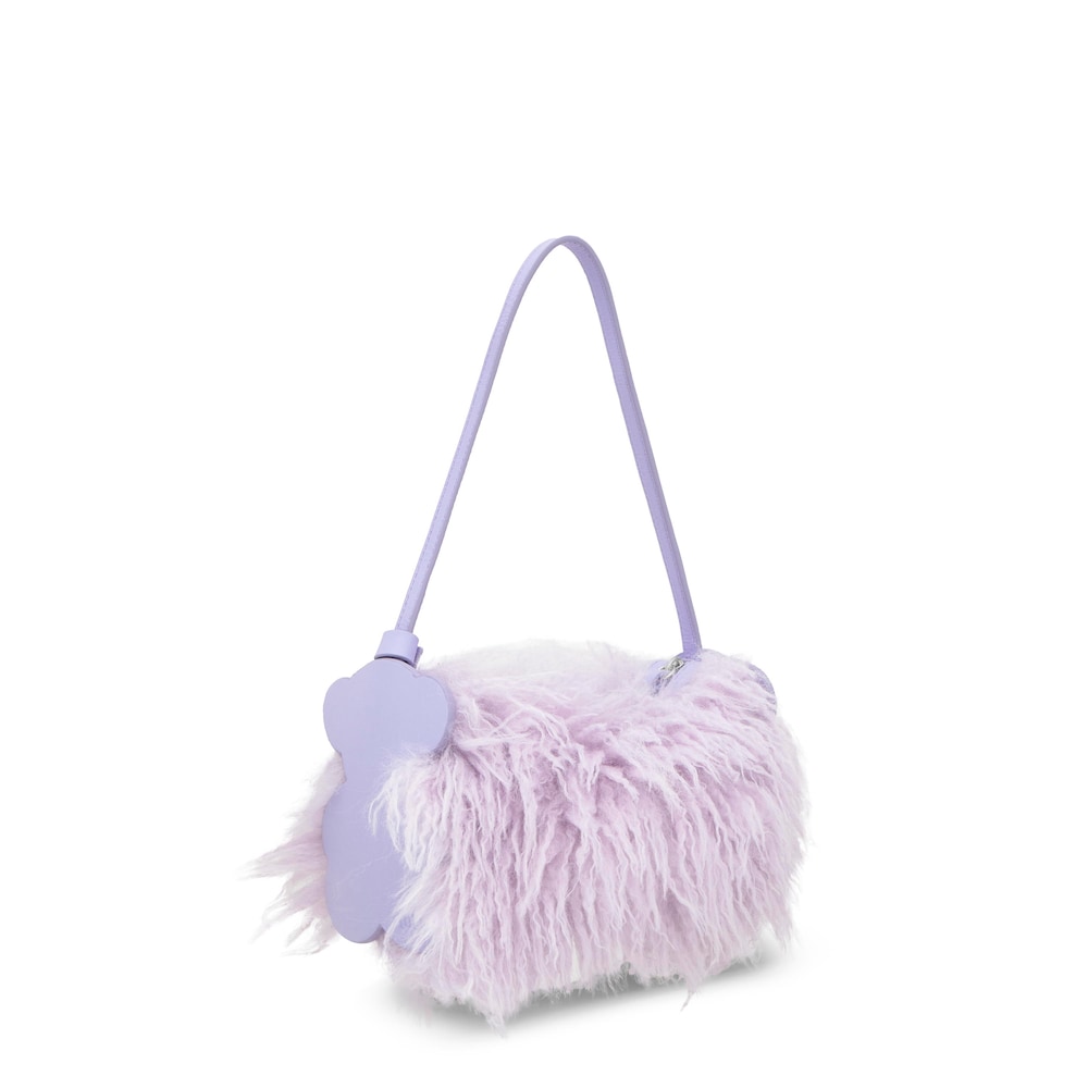 Bolso de hombro malva TOUS Salsi