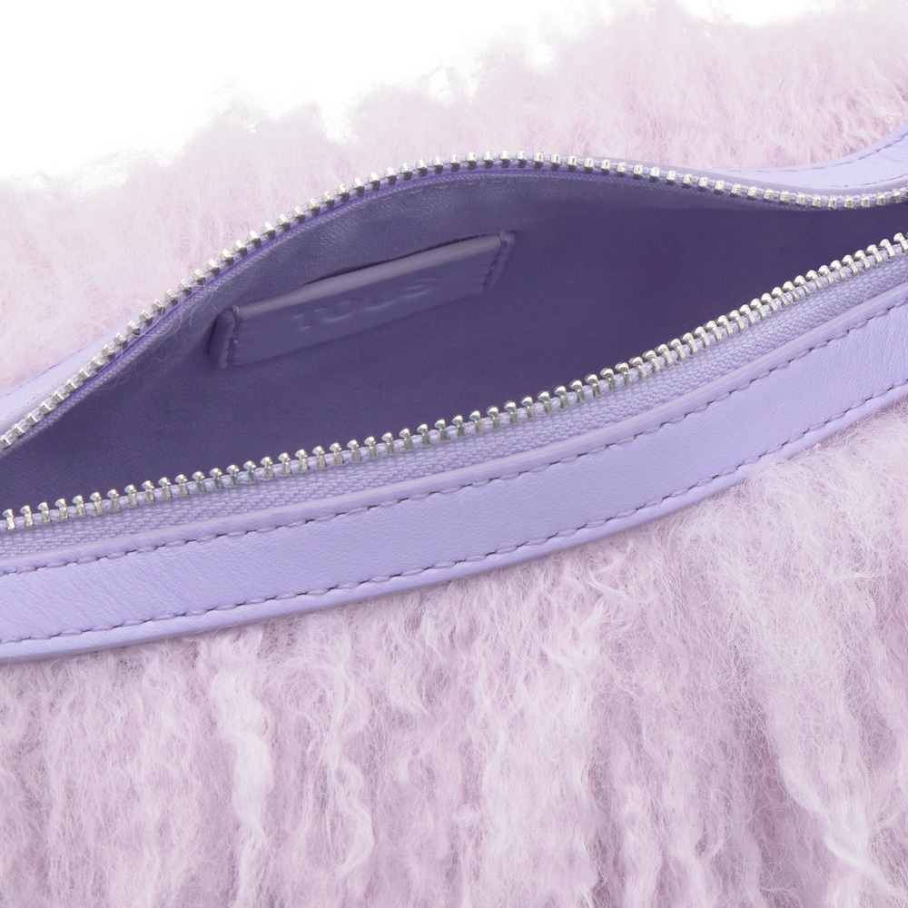 Bolso de hombro malva TOUS Salsi