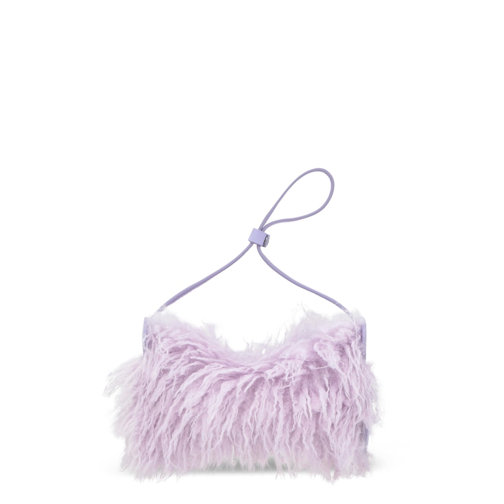 Bolso de hombro malva TOUS Salsi