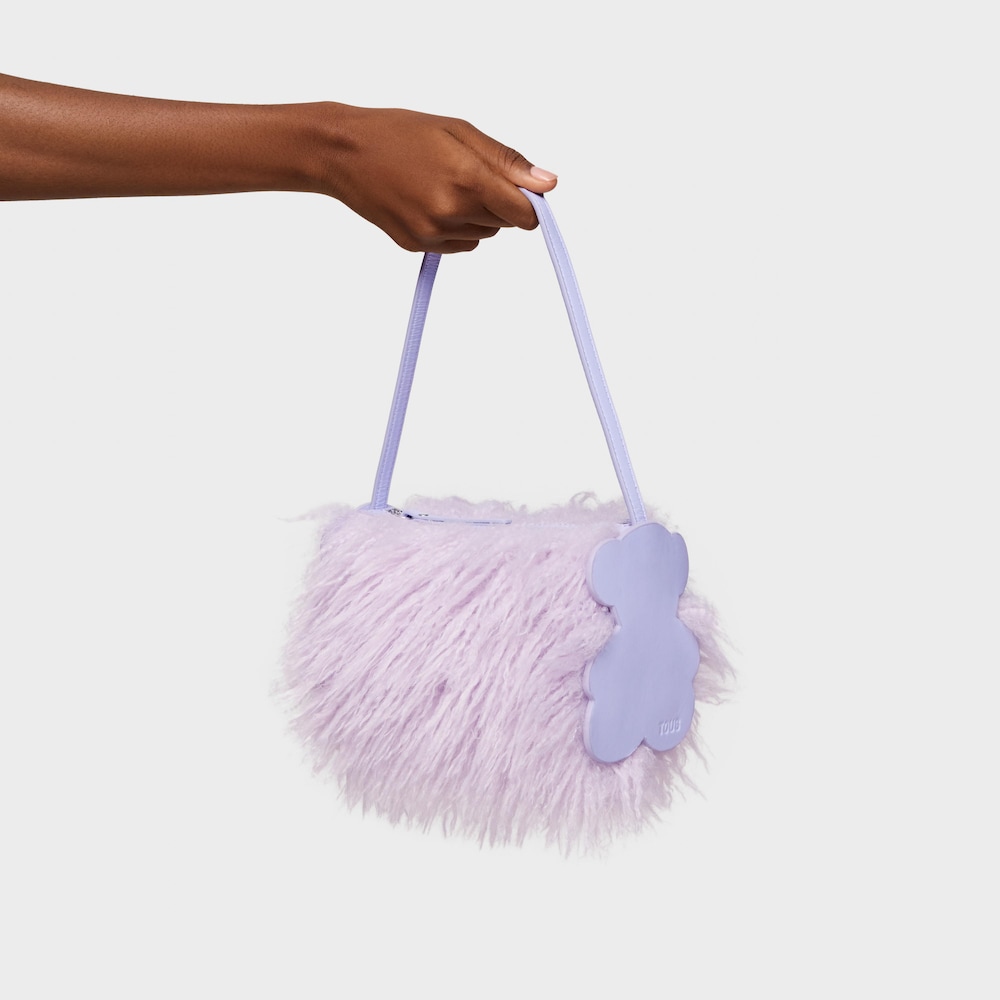 Bolso de hombro malva TOUS Salsi