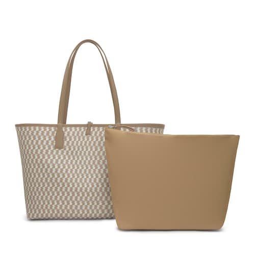 Capazo grande reversible beige TOUS Double Way Bear