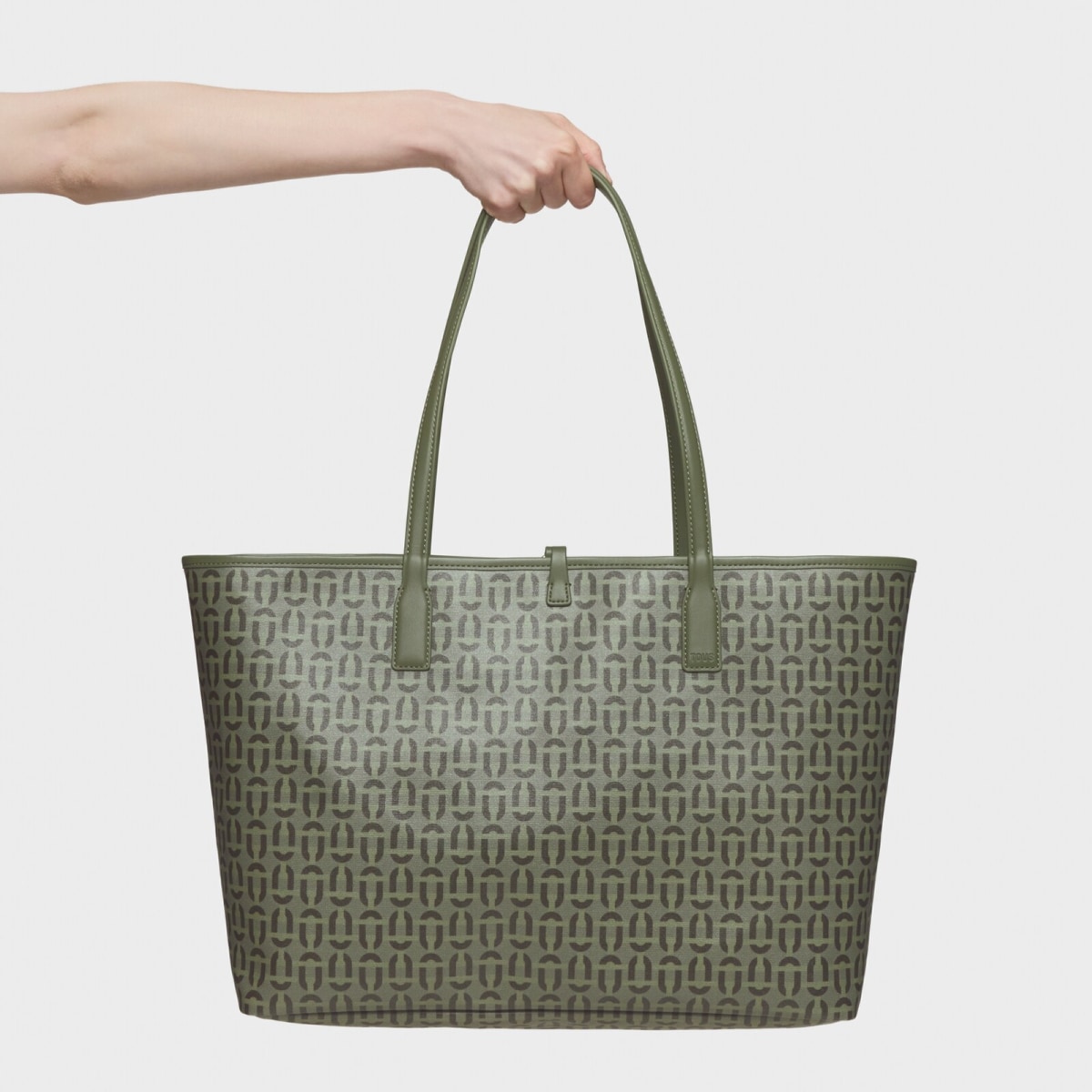 Tous - Capazo Grande Reversible Caqui Tous Double Way Manifesto - Caqui